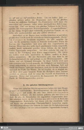 B. Die optischen Belichtungsmesser