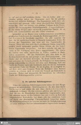 B. Die optischen Belichtungsmesser