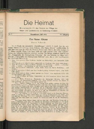 Der Name Altona
