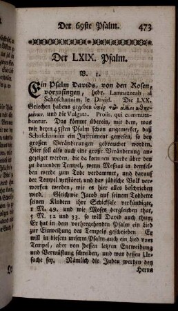Der LXIX. Psalm.