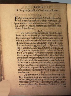 Diss. de quaestione Num ecclesiastae liceat gerere capillamentum?
