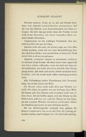 Schlecht gelaunt
