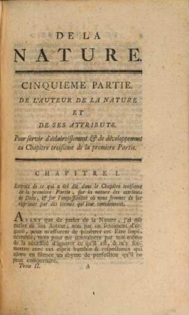 De la nature, 2