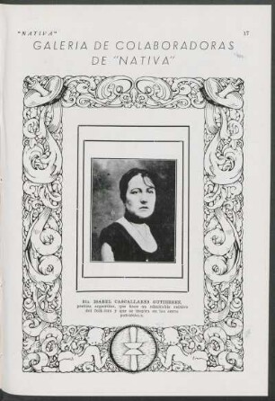Galería de colaboradoras de "Nativa" - Sta. Isabel Cascallares Gutierrez