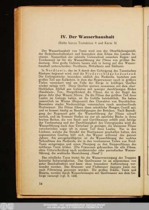 IV. Der Wasserhaushalt