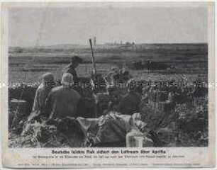 Bildtafel mit einem Pressefoto aus dem Zweiten Weltkrieg als Beilage der "Niedersächsischen Tageszeitung" (Serie 1609a, Bild 4)