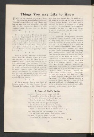 Things you may like to know