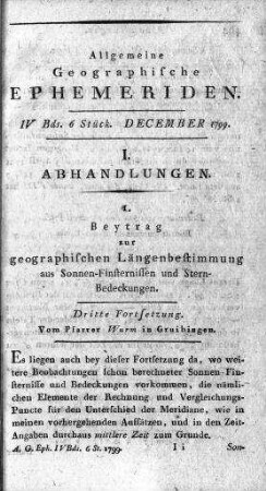 6. Stück December 1799