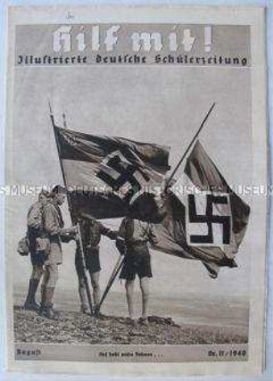 Schülerzeitschrift "Hilf mit!" u.a. über den Kriegsgegner Großbritannien