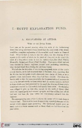 Egypt Exploration Fund : excavations at Abydos