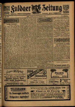 Zweite Ausgabe vom Freitag, den 16. Dezember 1904.