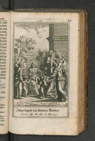 Jesus segnet die kleinen Kinder.