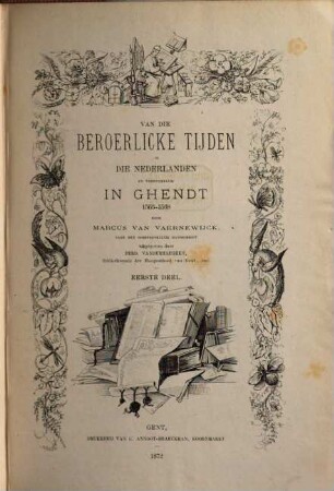 Maatschappij der Vlaemsche Bibliophilen. 4. Ser., 1,1. 1872