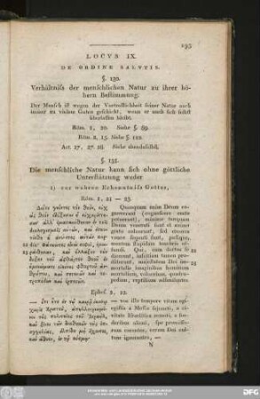 Locus IX. De Ordine Salutis.
