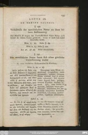 Locus IX. De Ordine Salutis.