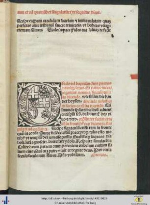 Ordo ad baptisandum pueros utriusque sexus.