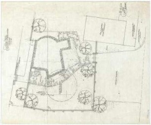 Gsaenger, Gustav; Rieden / Oberpfalz (Bayern); Ev. Kirche, Pfarrhaus - Pfarrhaus Bauvorlage (Grundriss)