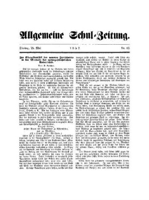 Zur Charakteristik der neueren Fortschritte in der Methode des naturgeschichtlichen Unterrichts : (Schluß folgt)