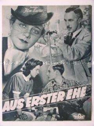 Filmzeitschrift zu dem deutschen Spielfilm "Aus erster Ehe"