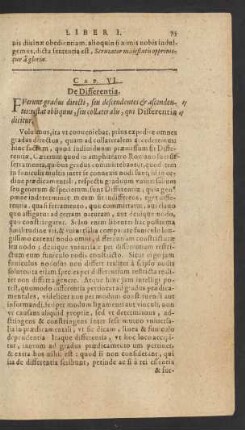 Cap. VI. De Differentia.