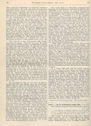 588-590 [Rezension] Klein, E., Aus der Schatzkammer heiliger Väter. 1. - 3. Heft