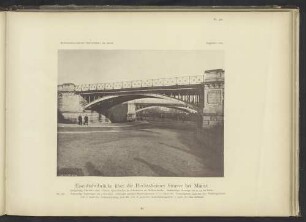 Eisenbahnbrücke über die Hechtsheimer Strasse bei Mainz.