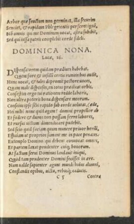 Dominica Nona.