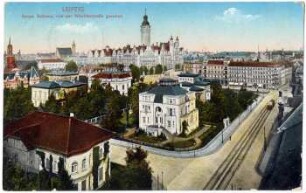 Leipzig : neues Rathaus, von der Wächterstraße gesehen