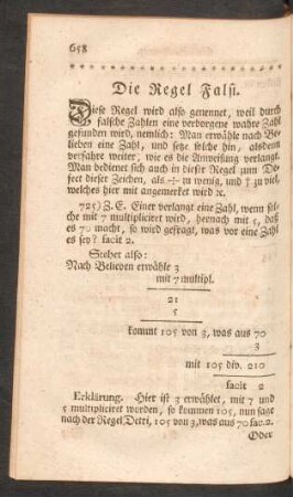 Die Regel Falsi