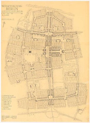 Neugestaltung Berlin, Selchow, Rotberg: Bebauungsplan: Grundplan 1:4000