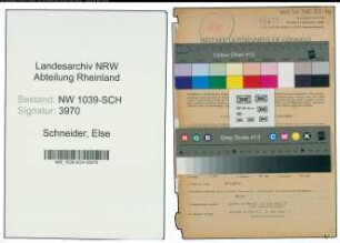 Entnazifizierung Else Schneider , geb. 26.02.1922 (Lehrerin)
