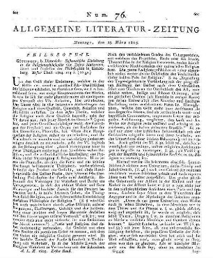 Heilkunde der religiösen Gefühle. Königsberg: Nicolovius 1803