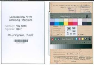 Entnazifizierung Rudolf Brueninghaus , geb. 20.11.1909 ()
