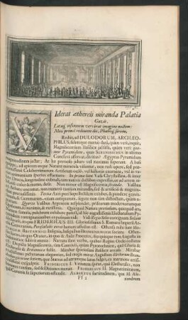 Viderat aethereis miranda Palatia Gazis, Laetaq[ue] insomnem versarat imagine noctem: Mox prima redeunte die, Phoeboq[ue] sereno,