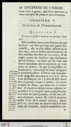 Chapitre V: De la Grace l’homme innocent