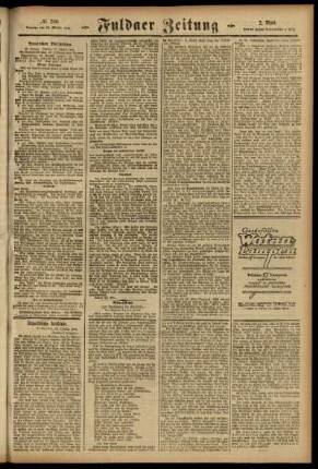 Zweite Ausgabe vom Samstag, den 28. Oktober 1916.