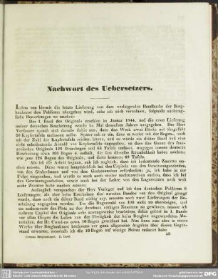 Nachwort des Uebersetzers