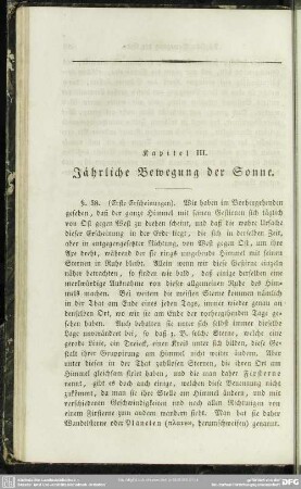 Kapitel III. Jährliche Bewegung der Sonne