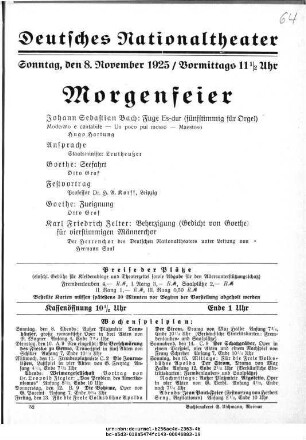 Morgenfeier