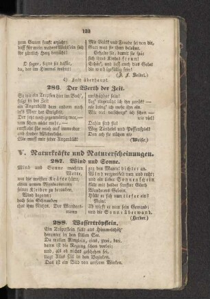 V. Naturkräfte und Naturerscheinungen.