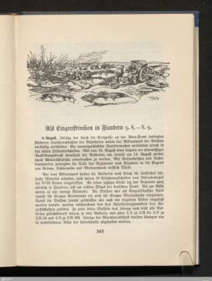Als Eingreifdivision in Flandern