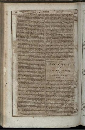 Anno Christi 1558. Pauli Papae IV. Anno 3. & 4. Ferdinandi Caesaris Anno 3