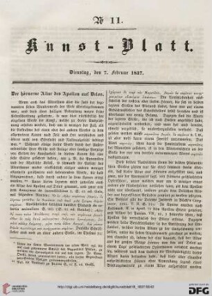 Nr. 11-20 (7. Februar - 9. März 1837)
