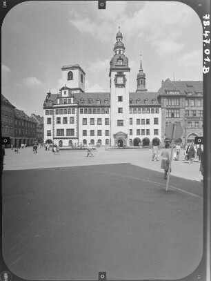 Karl-Marx-Stadt (Chemnitz), Markt 1. Altes Rathaus (1496-1498). Marktfront