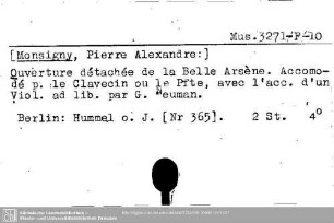Monsigny, Pierre Alexandre