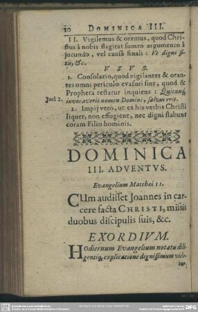 Dominica III. Adventus