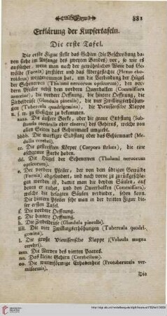 Erklärung der Kupfertafeln