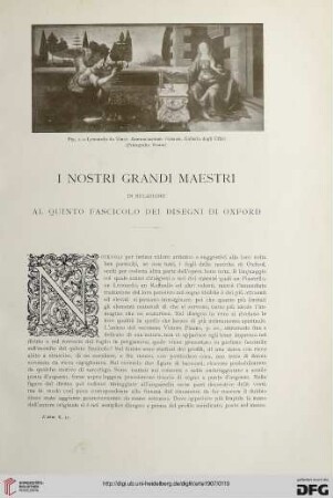 10: I nostri grandi maestri in relazione al quanto fasciolo dei disegni di Oxford