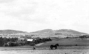 Doberschau-Gaußig-Diehmen. Blick vom Windmühlenberg auf den Picho
