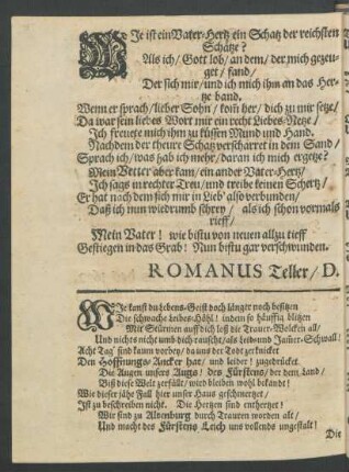 Wie kanst du Lebens-Geist doch länger noch besitzen [...]
